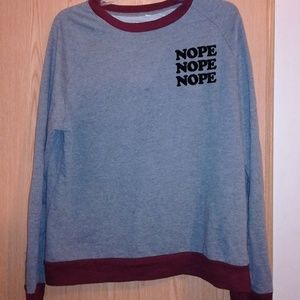 Mighty Fine Nope Long Sleece Size XL